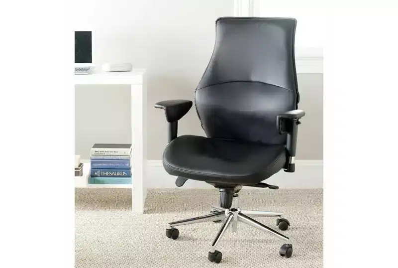 Height Adjustable Swivel Desk Chair, Black, Home Office & Study