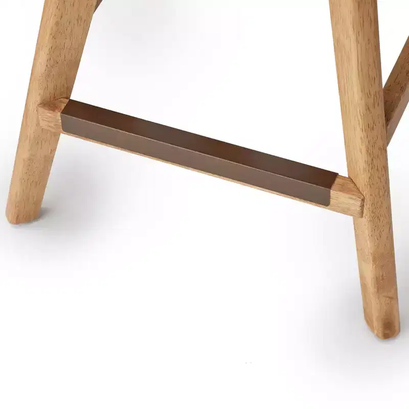 Set of 2Swivel Counter Height Barstools, Beige Seat & Light Walnut Base