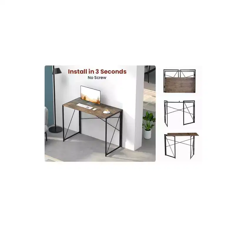 Modern Small Computer Folding Desk for Home Office – 39