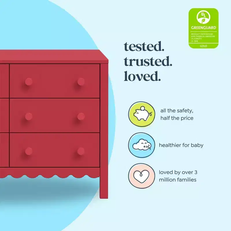 Scallop 6-Drawer Dresser