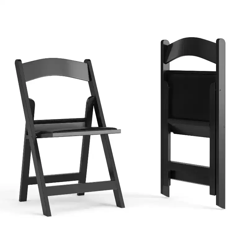 Flash Furniture Hercules Folding Chair - Resin 2 Pack 800LB Weight Capacity Event Chair