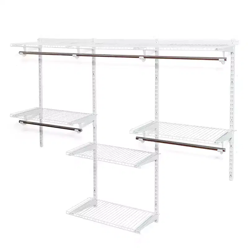 Wall Mounted Adjustable Closet Organizer Custom Metal Closet