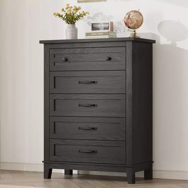 5-Drawer Tall Dresser for Bedroom – 41.3
