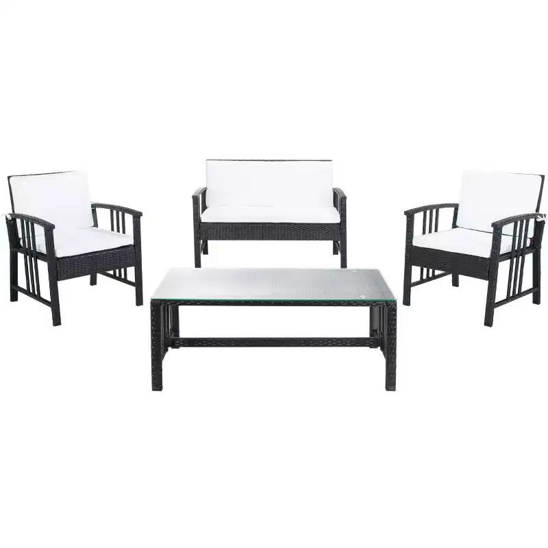 Reslor 4 Piece Living Set - Indoor/Outdoor - PAT7713 - Safavieh