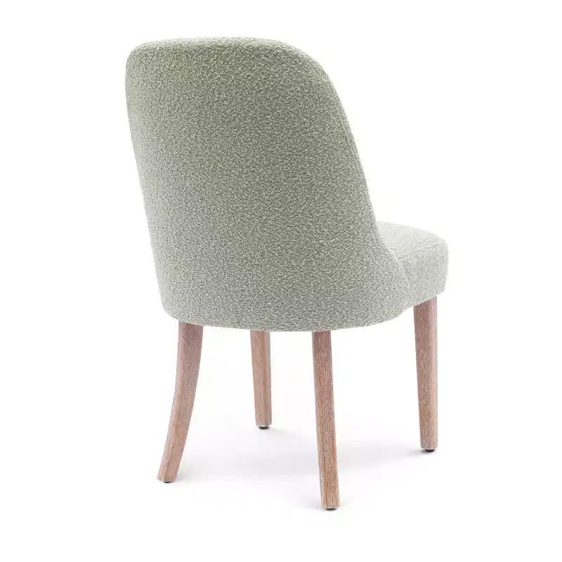 Mid-Century Modern Boucle Upholstered Dining Chair, Set of 6, Water-Resistant Fabric
