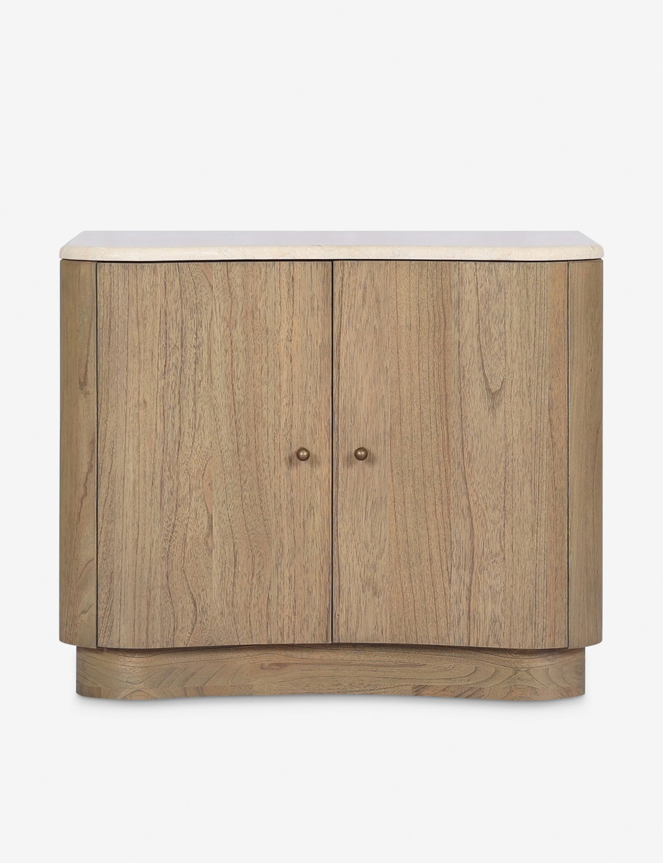 Nightstand - The nightstand brings sculptural shape and organic texture to your bedside