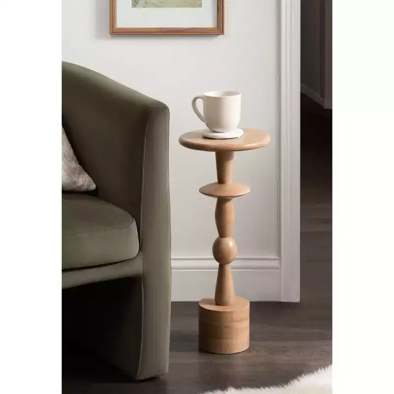Round Drink Table, 9x9x22, Natural