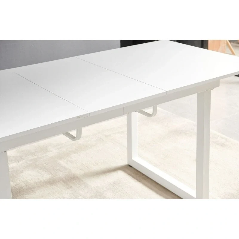 70.86W Square Extendable Dining Table with Metal Leg
