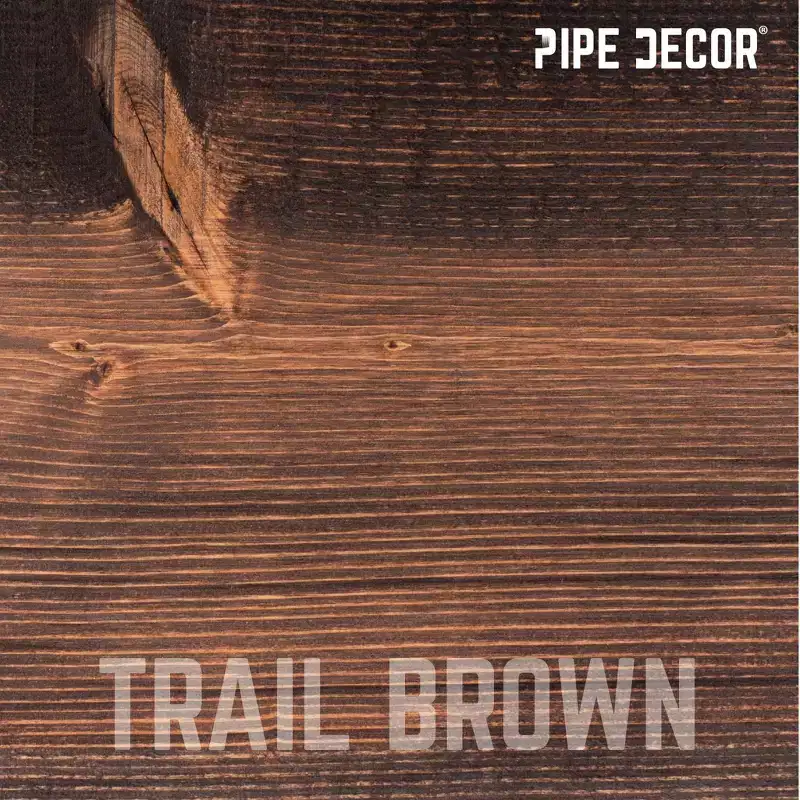 RESTORE Trail Brown 36 in. Wood Shelf (Wood Only) by Pipe Decor