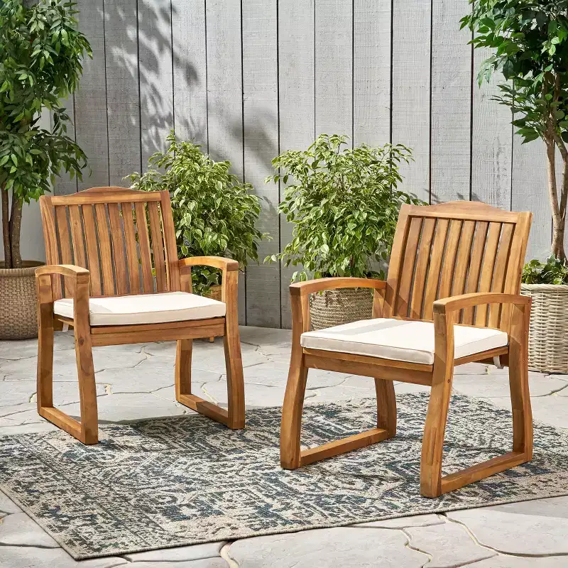 MAYEERTY KD Wooden Armchair Knock Down Design Comfortable Armrests for Living Room Reading Nook