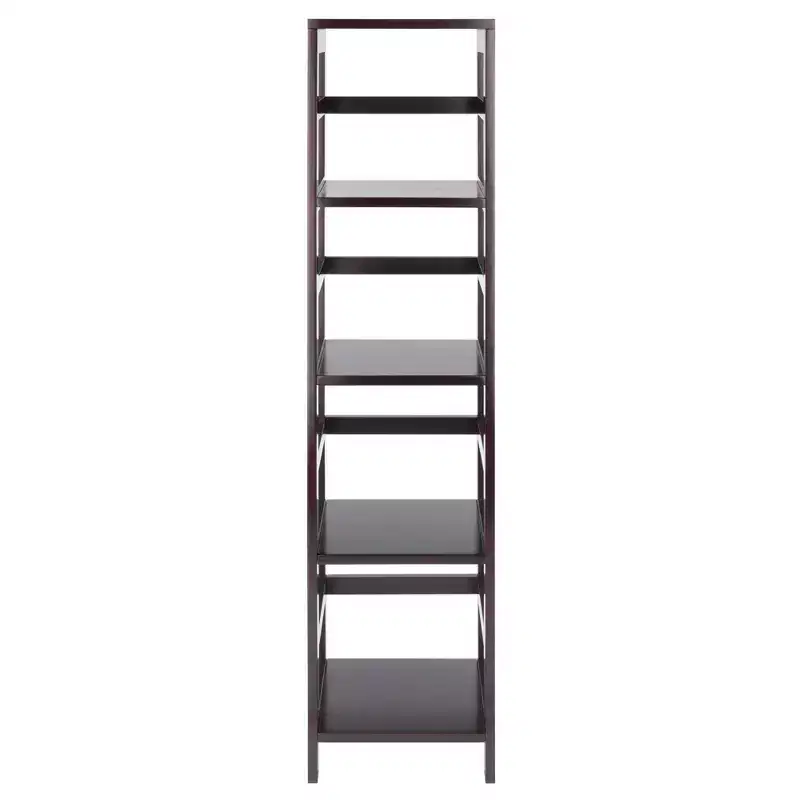 55 4 Section Narrow Bookshelf Espresso - Winsome