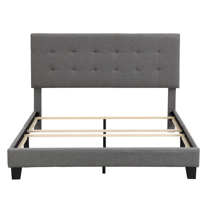 Upholstered Tufted Bed
