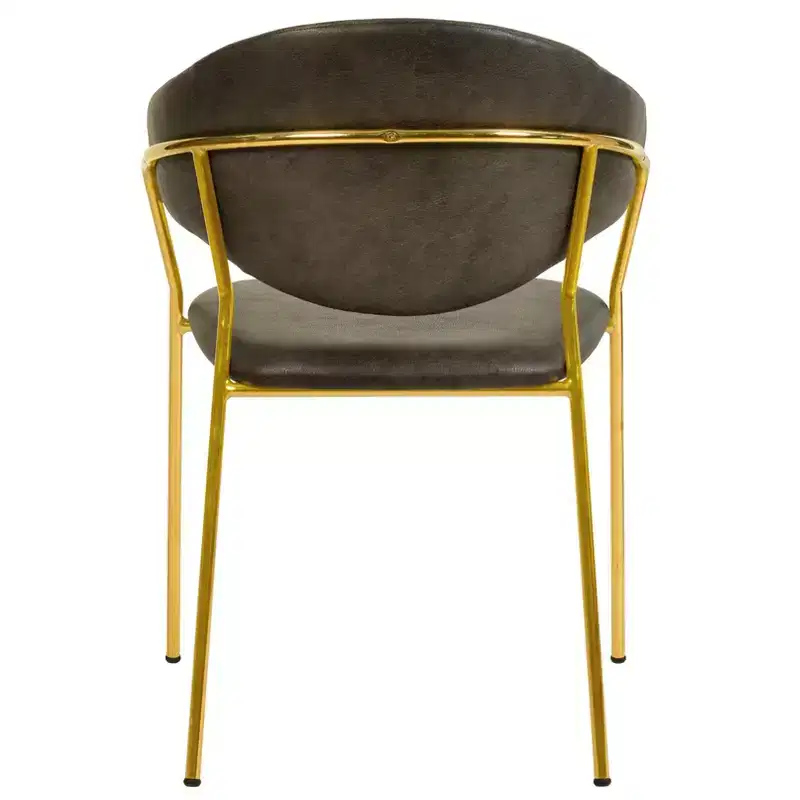Upholstered Dining Chair Set of 2 Velvet Camelback Stainless Steel Legs 330 lbs