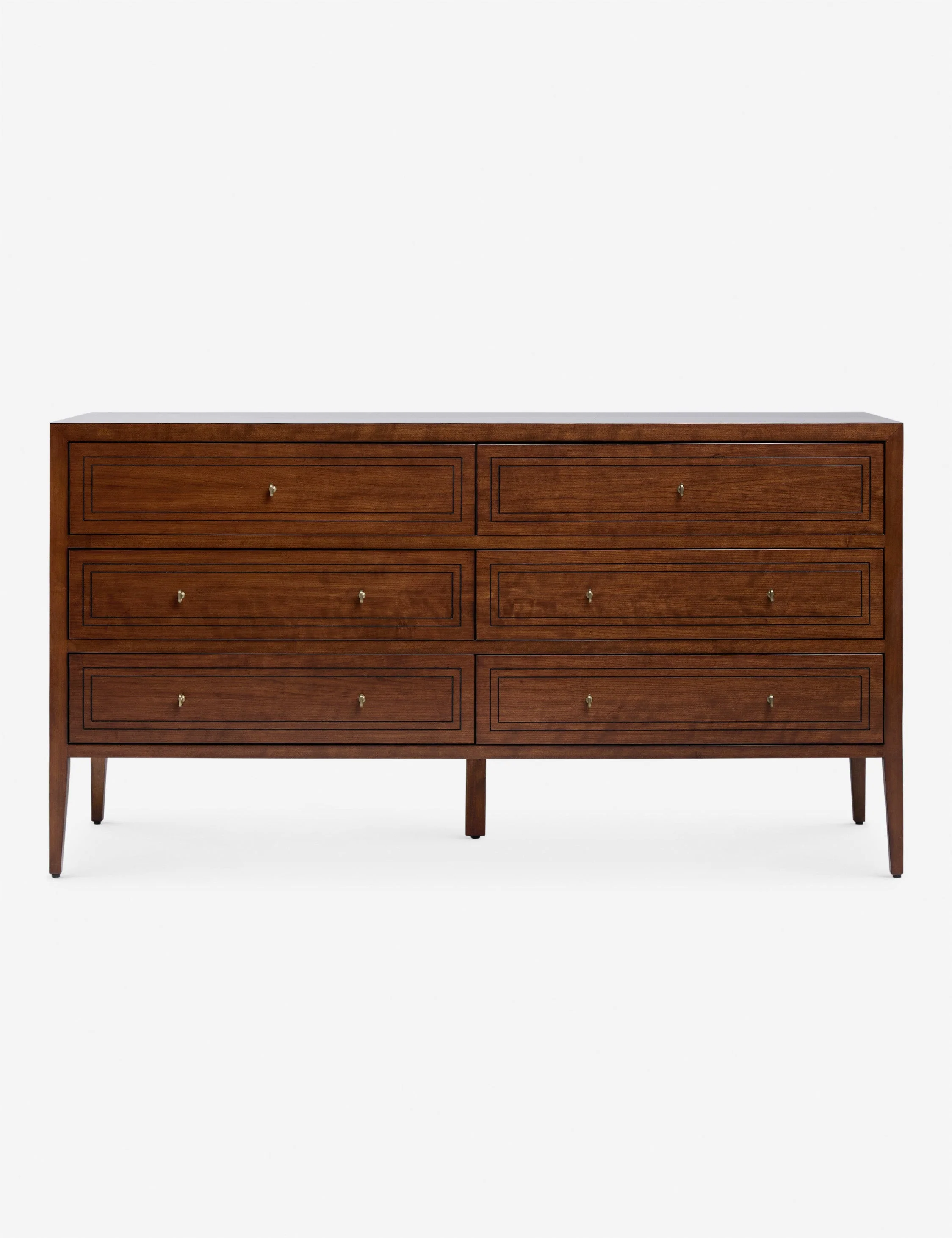 Dresser Brass, Storage The dresser offers clean lines, brass hardware, and a refined finish that reflects an undersd sophistication. This dresser