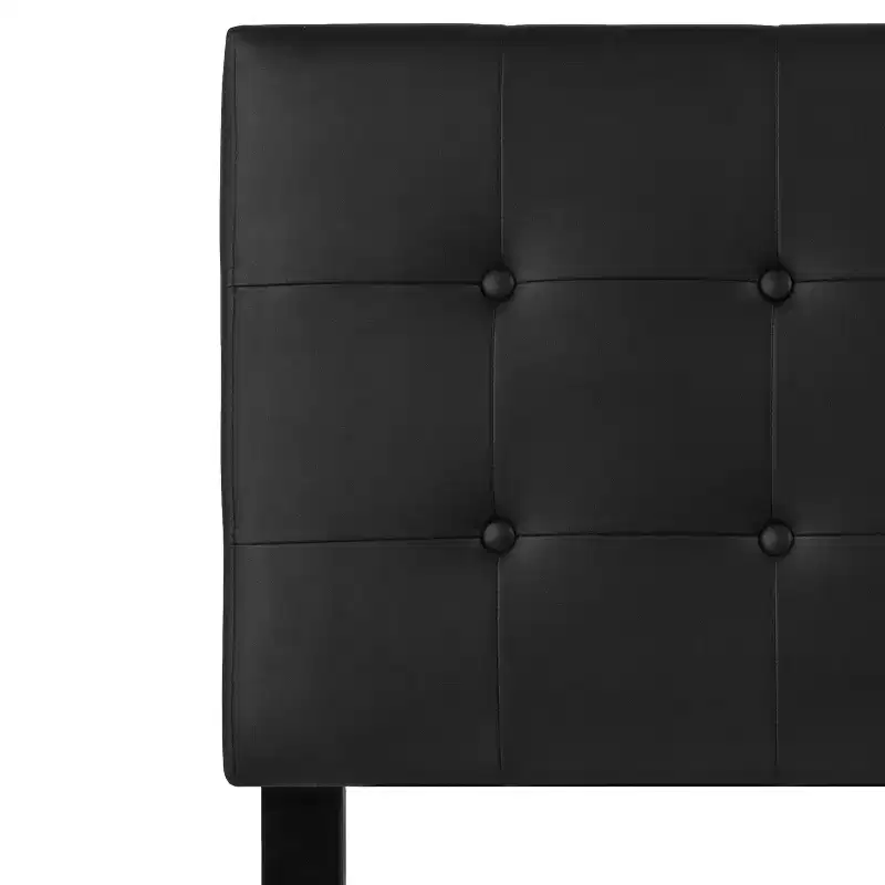 Emma and Oliver Button Tufted Upholstered Headboard