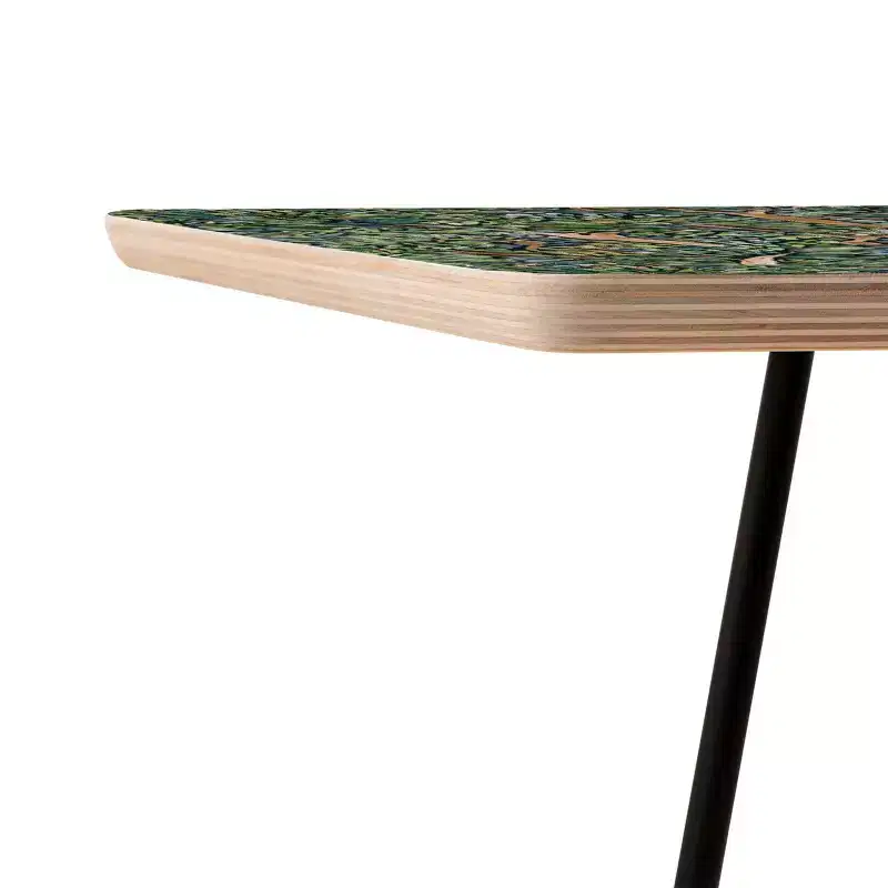 Jacqueline Maldonado Fauvist Trees Dark Side Square Table - Deny Designs