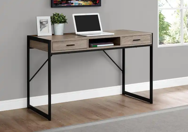 48 Office Desk with 2-Drawers & Cubby