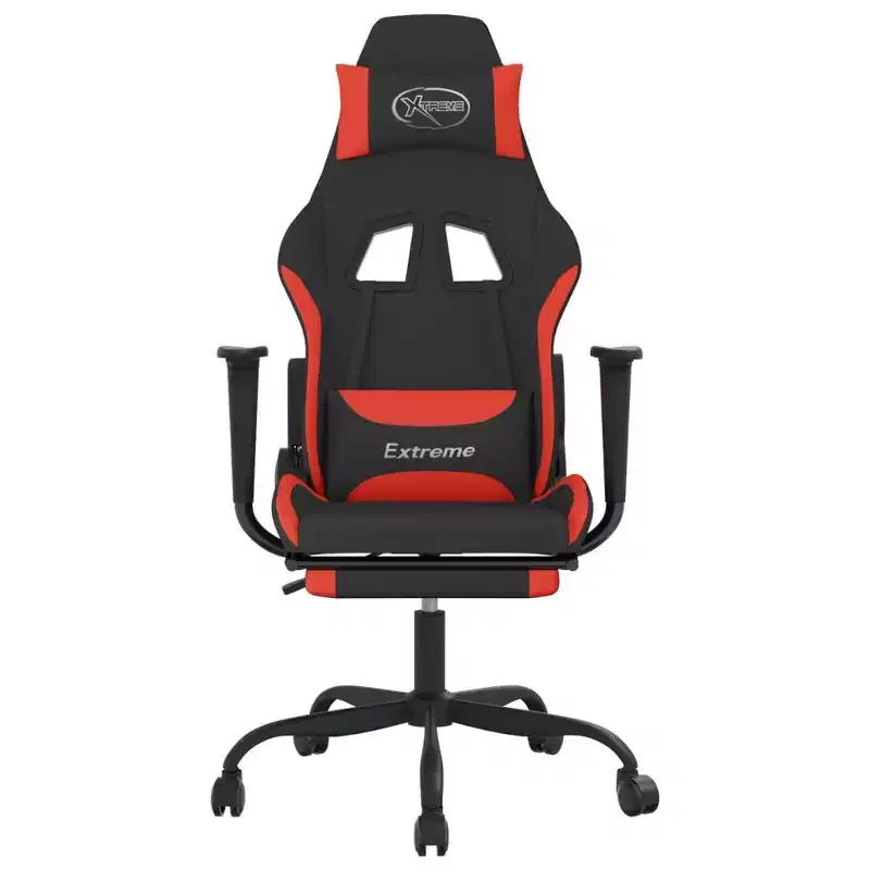 vidaXL Gaming Chair Black and Cream