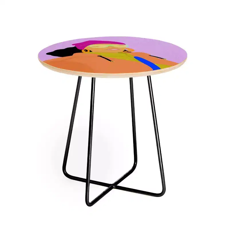 EELISE_NDRI K Thanks Round Side Table - Deny Designs