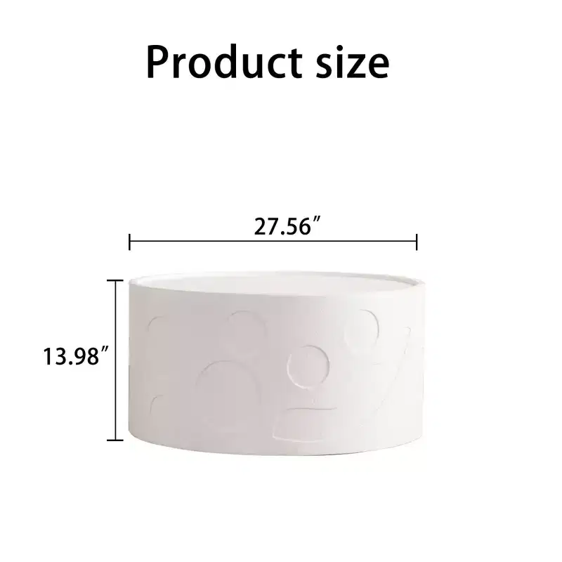 Luo Modern Wooden Handcrafted Round Side Table