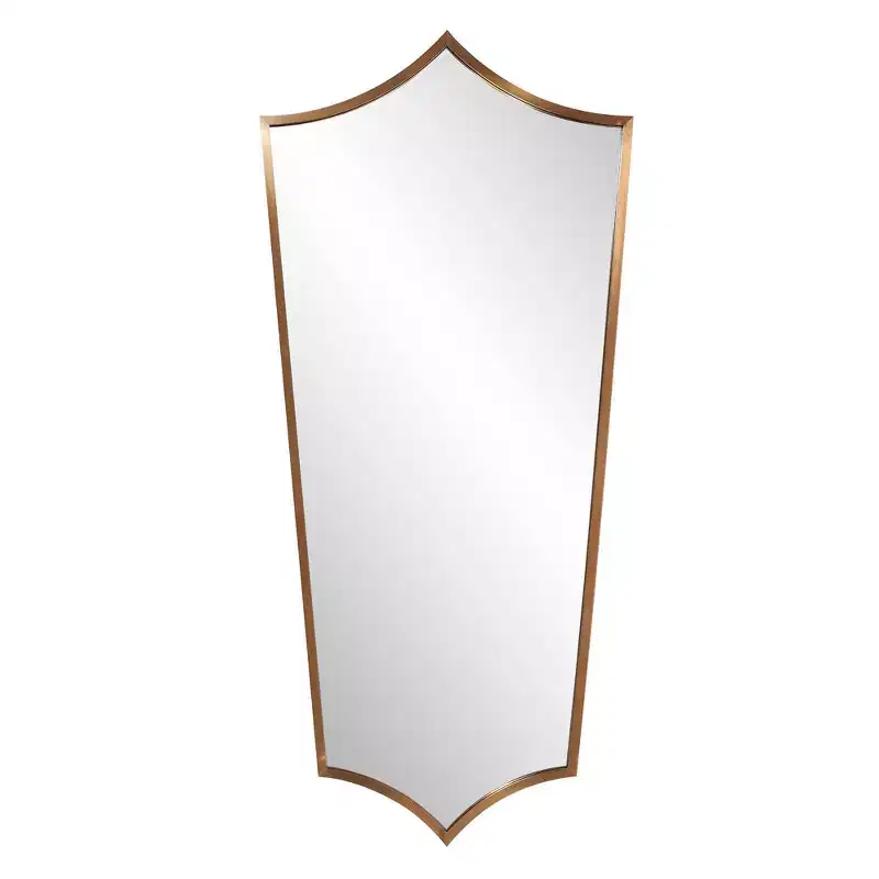 Howard Elliott 52x24 Antioch Stainless Steel Framed Shield Mirror