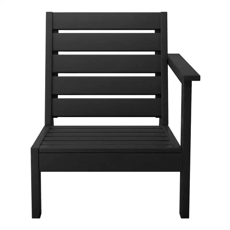 WestinTrends Avalon Outdoor Patio HDPE Right Arm Facing Deep Seating Corner Chair