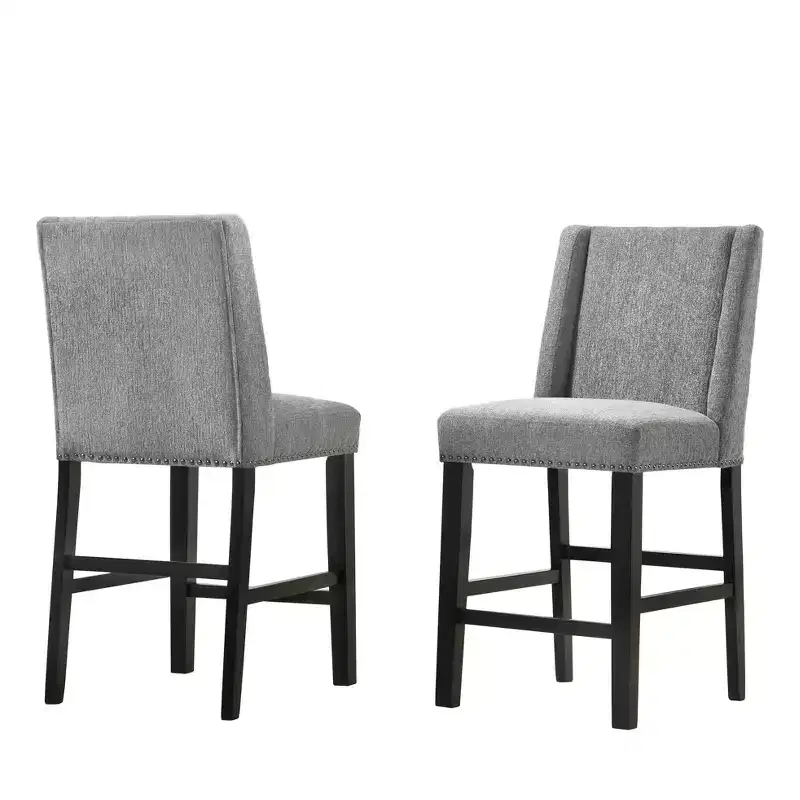 Carolina Living Set of 2 24 Laurant Upholstered Counter Height Barstools