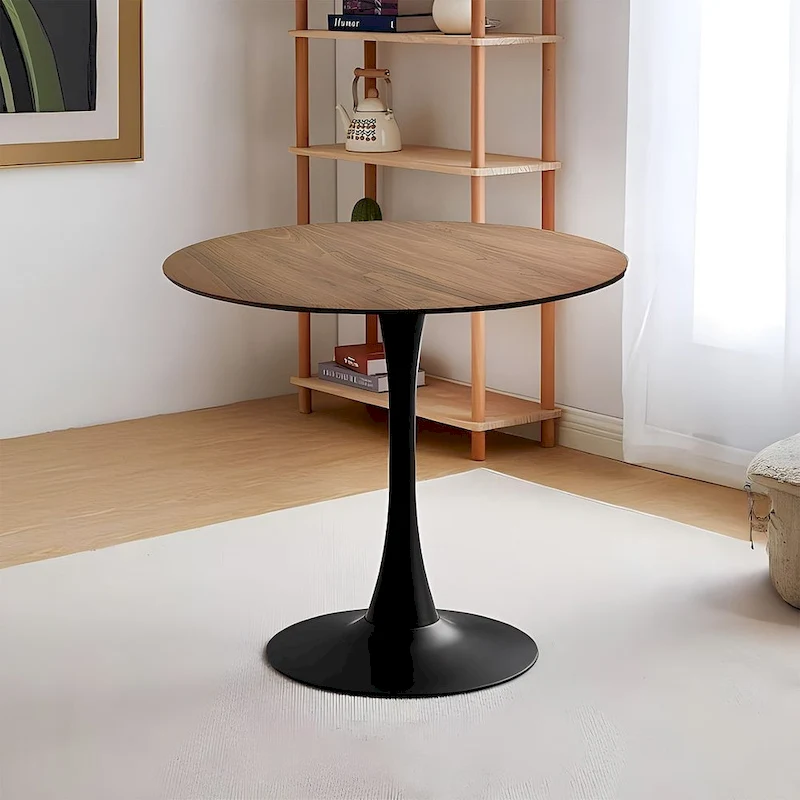 5 Pieces Dining Set, Round Dining Table with 4 Chairs