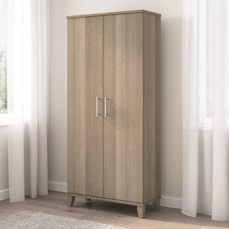 Somerset Tall Storage Cabinet with Doors and Shelves by Bush Furniture