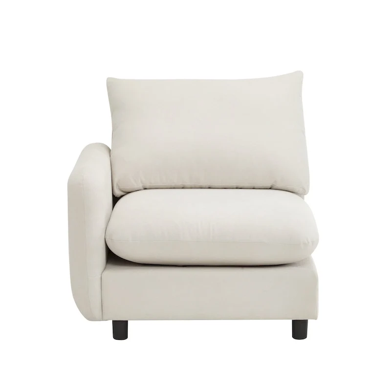 Christopher Knight Home - Evelyn Modern 2-Seater Modular Upholstery Sectional Loveseat Sofa