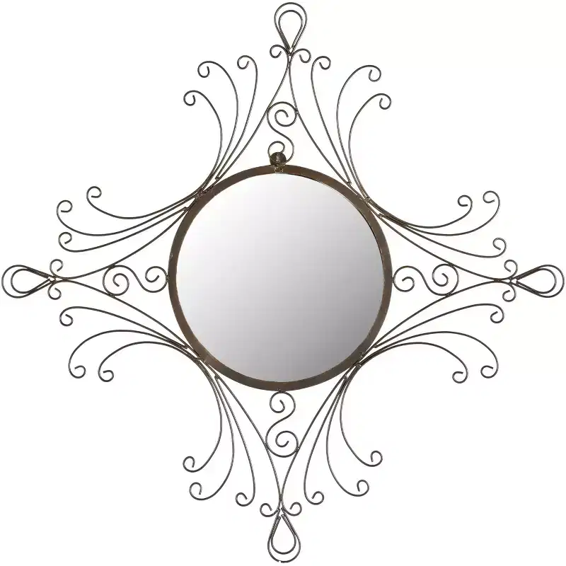 Mirror - 28.3 x 31.5 -  Rustic Brown
