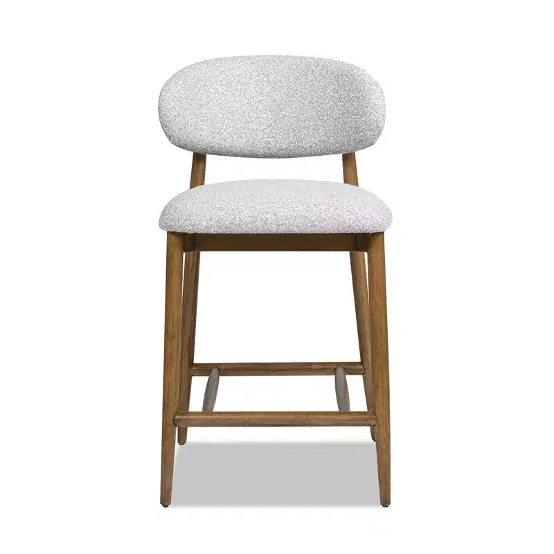Jennifer Taylor Home Locke 26.5 Modern Upholstered Counter Stool with Wood Frame
