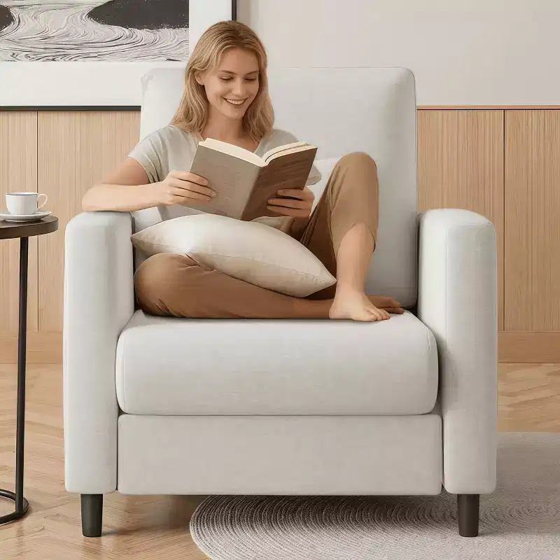 51 Cloud-Like Loveseat Sofa - Plush 2-Seater with Pocket Springs for Small Spaces Apartment Living Room