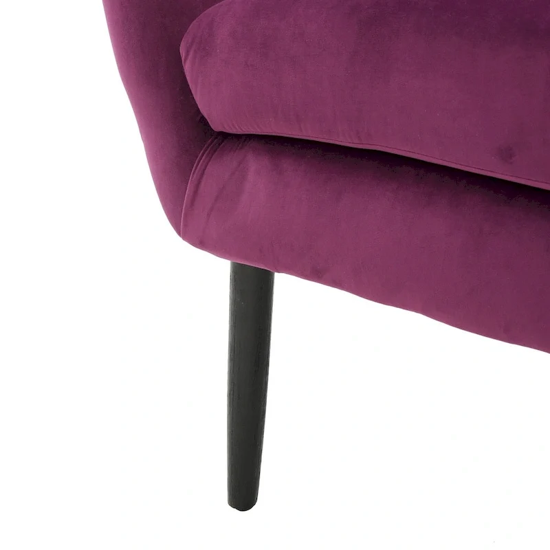 Alyssa Mid-century Upholstered Arm Chair by Christopher Knight Home - 30.25D x 34.25W x 39.75H