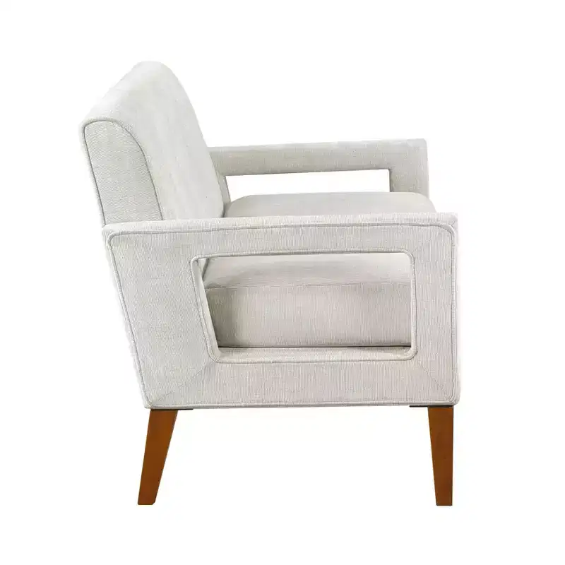 Okak Comfy Chenille Sofa with Tufted Backrest, Solid Wood Legs Modern Loveseat Couch Upholstery Pocket for Apartments,living Room,Study