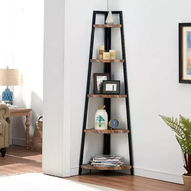 70 Free Standing 5 Tier Pyramid Corner Shelf - Danya B.