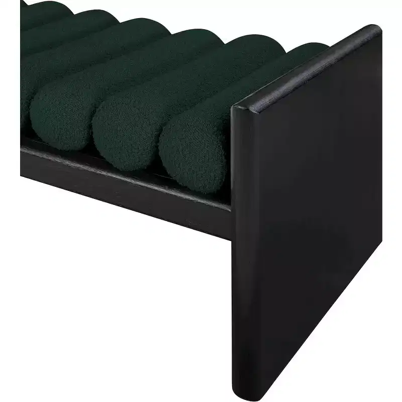 Meridian Furniture,Waverly Boucle Fabric Bench