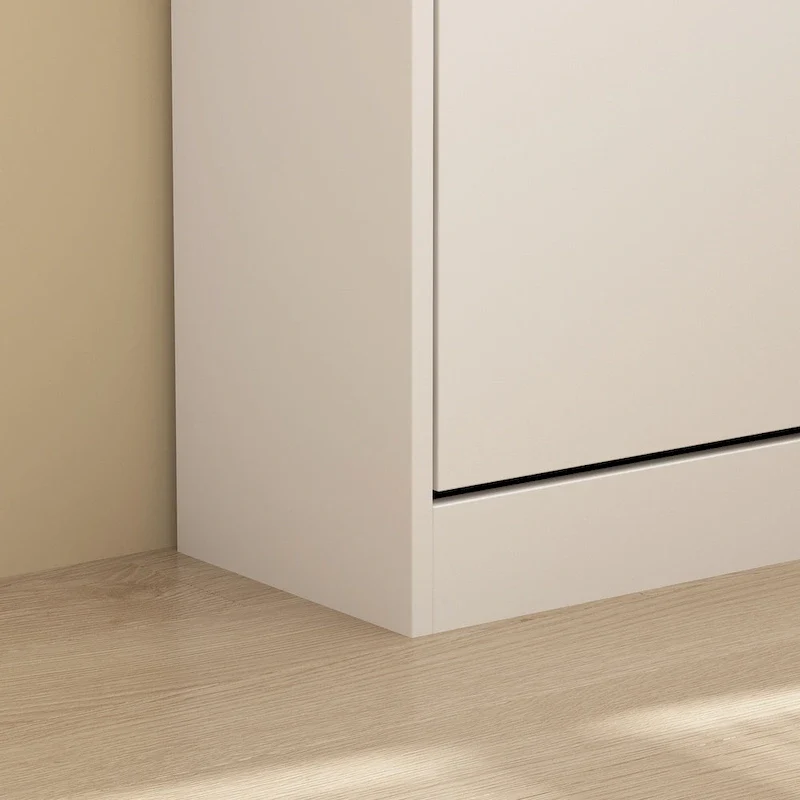 Shoe Cabinet for Entryway White Narrow Shoe Storage Cabinet Flip Down