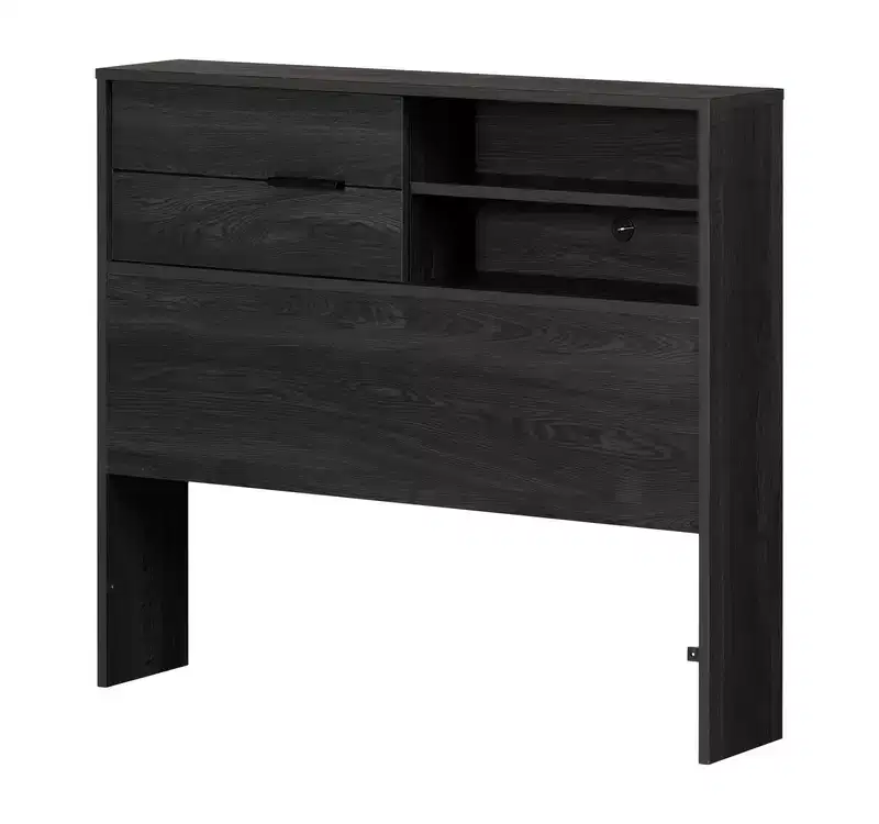 HomeStock Laminated Particleboard Twin Kids Headboard with Storage