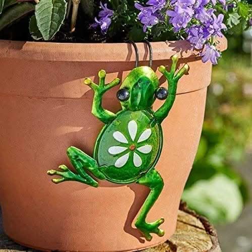 Novelty Frog Pot Hanger Garden Ornament