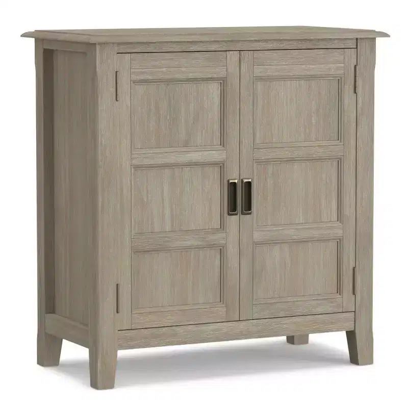Low Storage Cabinet with 2 Doors and Adjustable Shelves