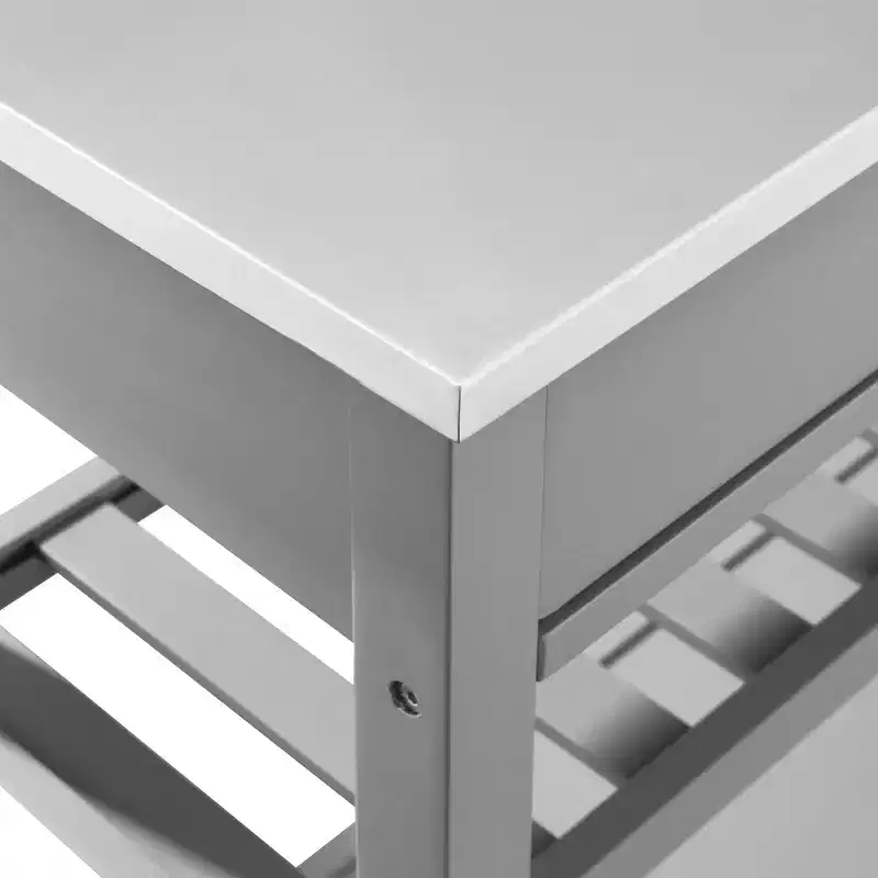 Chloe Stainless Steel Top Kitchen Island Cart - Crosley