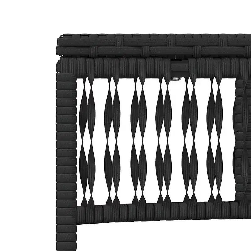 vidaXL Patio Sun Lounger PE rattan, Powder-coated steel Standard