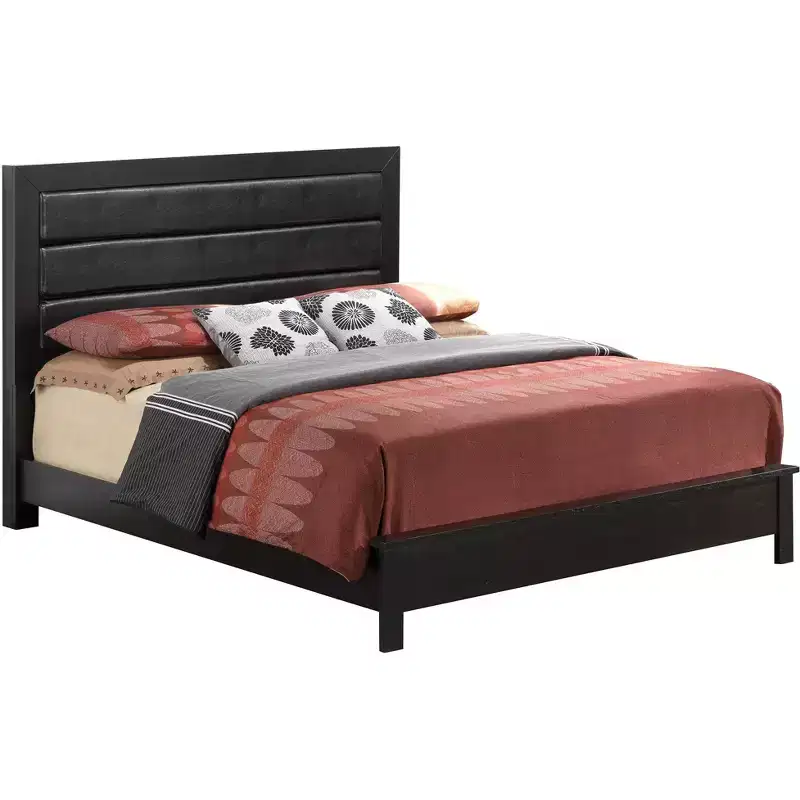 Passion Furniture Burlington Upholstered Queen Panel Bed