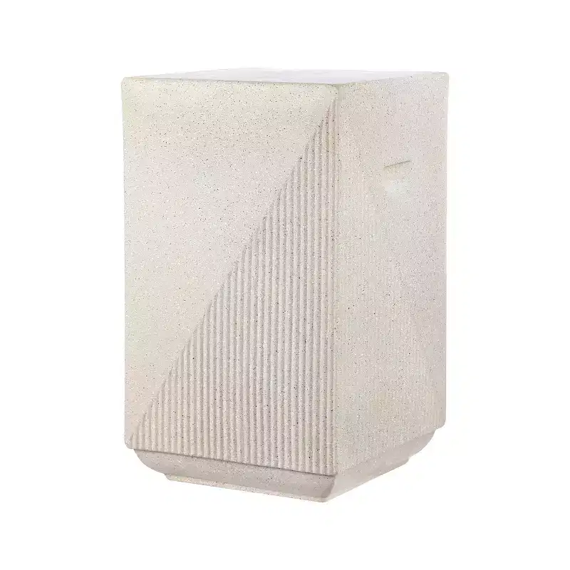 Adrian 20.75 Contemporary Minimalist Square Indoor/Outdoor Accent Table