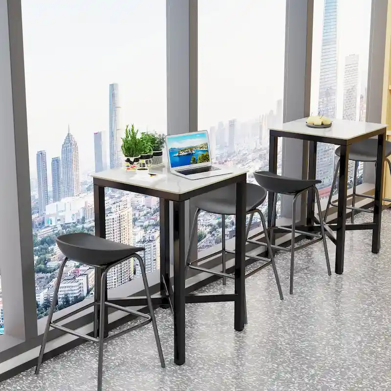 Bar Height 41.4 Dining Table - 27.55x27.55x41.4 inch