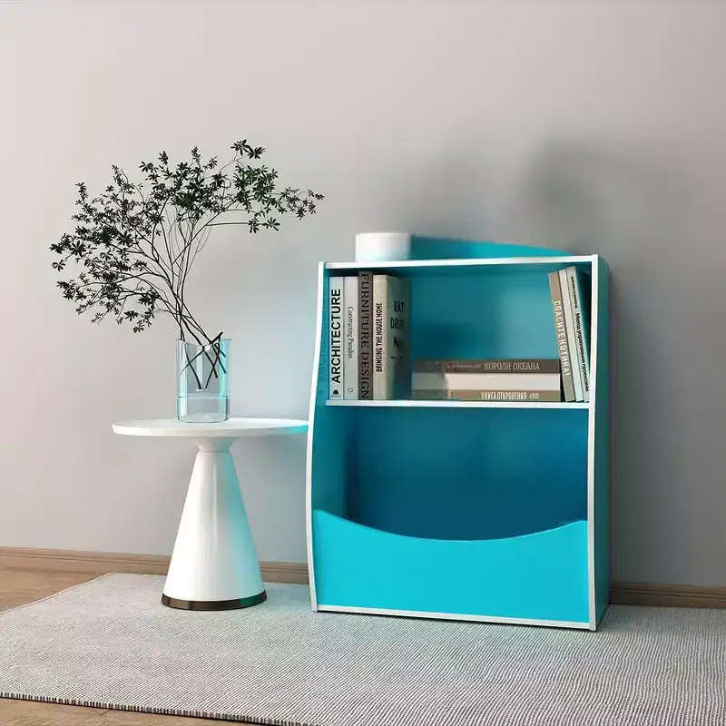 Kids 3-Tier Wood Toy Storage Bookshelf Cubby, 24