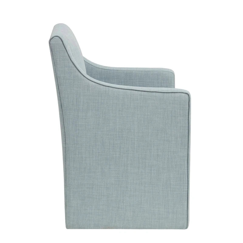 Madison Park Charlotte Dining Arm Chair with Casters