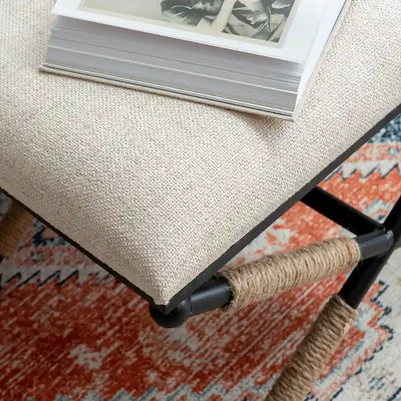 Ella Boho Campaign Accent Stool