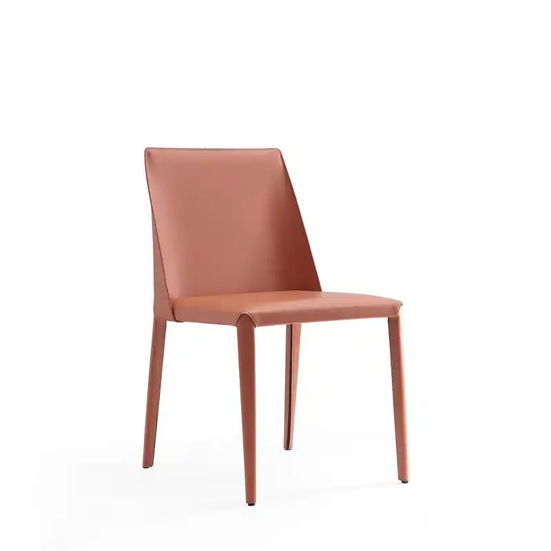Saddle Leather Dining Chairs - Clay
